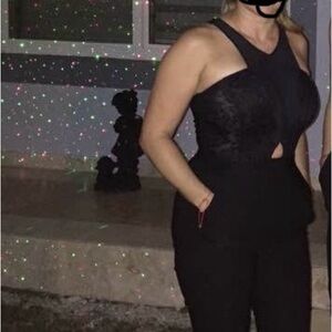 Material Girl Black Halter Jumpsuit